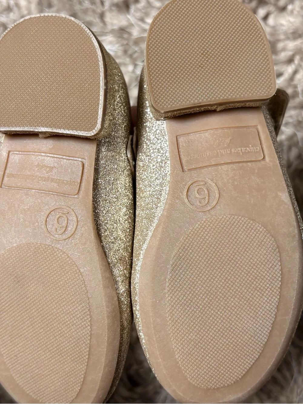 Girls Glitter Heart-Buckle in Gold